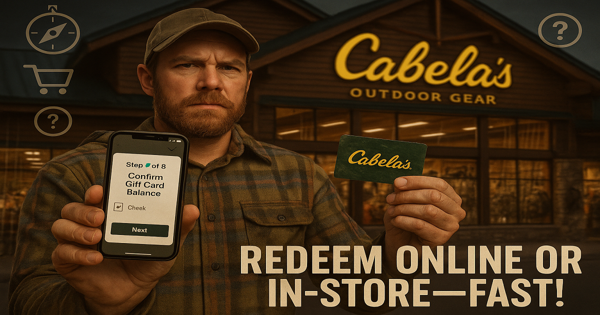Redeem Cabela’s Gift Card Fast in Just 8 Easy Steps