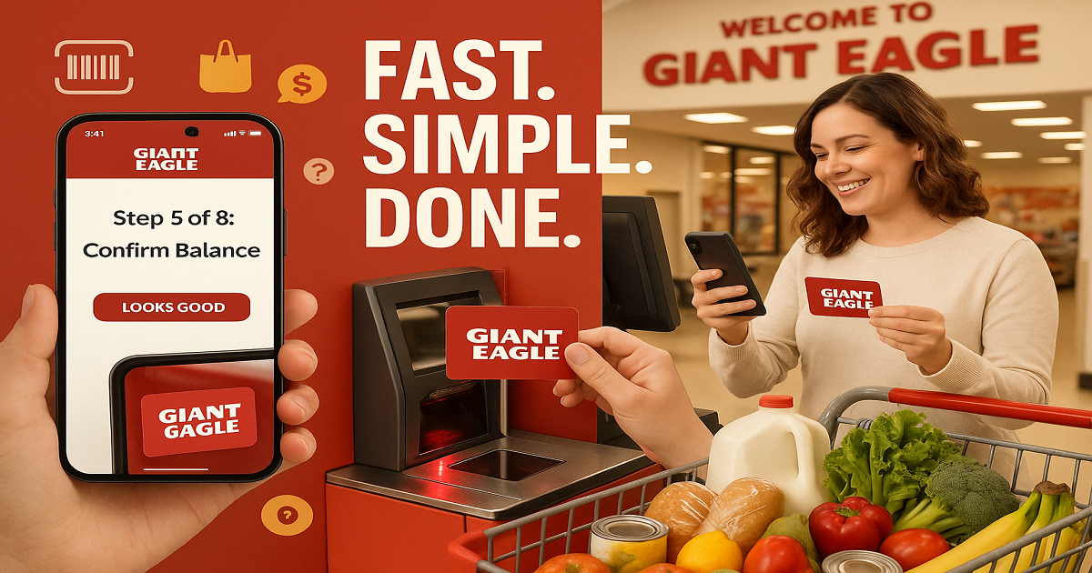 Redeem Giant Eagle Gift Card in 8 Easy Steps Today
