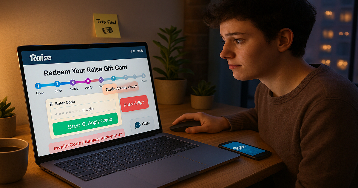 Redeem Raise Gift Card Gift Card in Just 8 Steps
