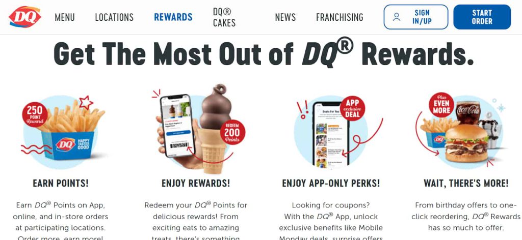 Official Dairy Queen gift card page on a laptop screen Official Dairy Queen gift card page on a laptop screen