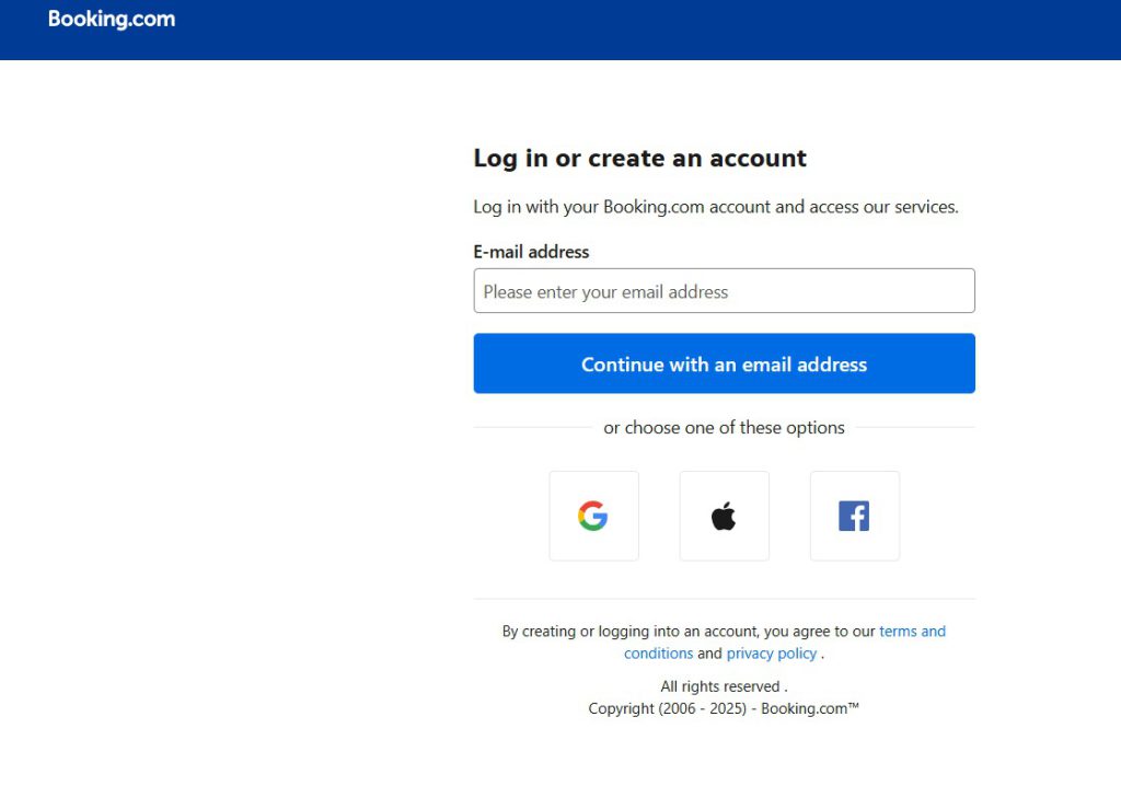 log in to your Booking.com account or create a new one to redeem your gift card securely log in to your Booking.com account or create a new one to redeem your gift card securely
