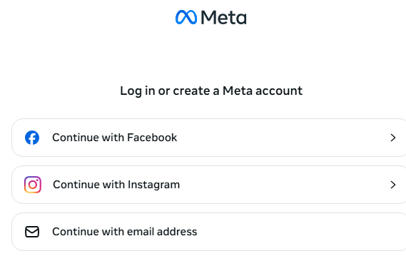 Meta Quest login and sign-up screen displaying fields for email, password, and account creation options for new users on the official redemption page Meta Quest login and sign-up screen displaying fields for email, password, and account creation options for new users on the official redemption page