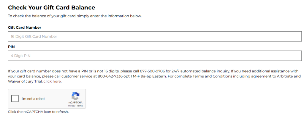 Darden Gift Card balance check screen showing available balance details, transaction history, and remaining funds after redemption on the official website Darden Gift Card balance check screen showing available balance details, transaction history, and remaining funds after redemption on the official website